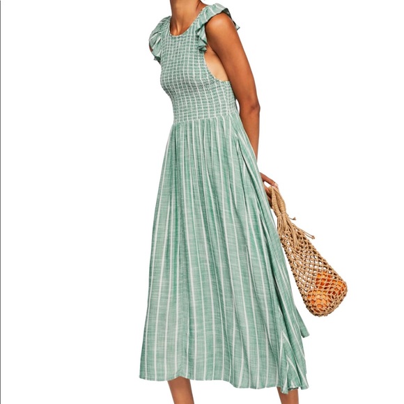 Free People Dresses & Skirts - Free People Butterflies Chambray Midi Dress